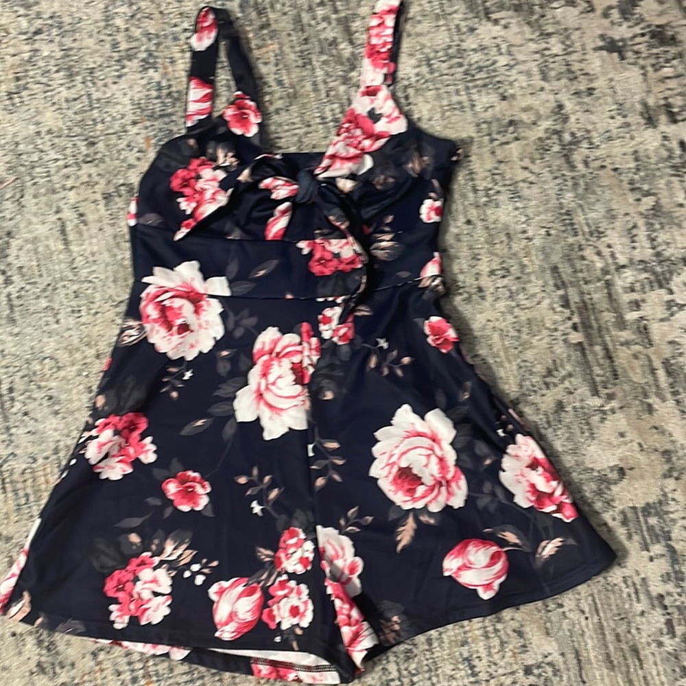 Beautiful floral pattern romper